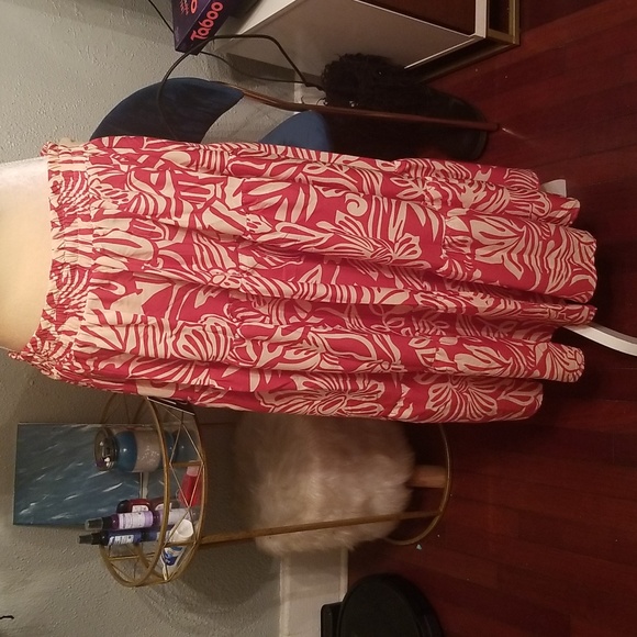 Mile Gabrielle Terracotta Jungle Tiered Skirt NWT Sz. 3X - Picture 6 of 10